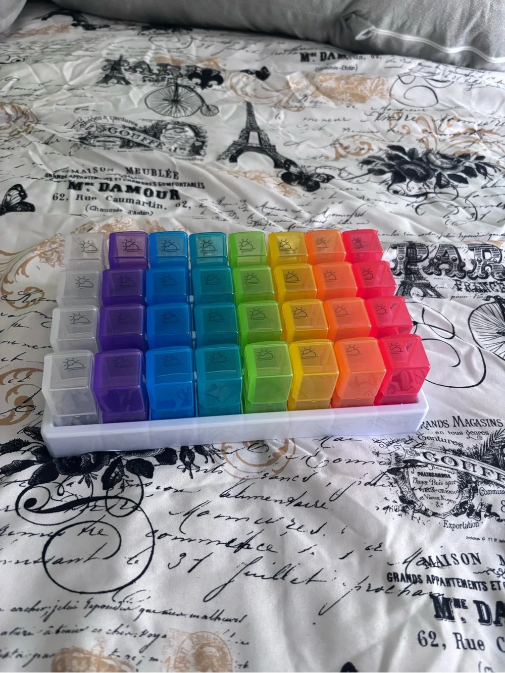 One Month Pill Organizer - Multi Color